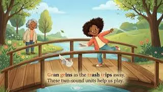 Zip, Slide, Tap! Initial Blends Song: br, cr, dr, fr, gr, pr, tr, tw, str, scr, spr, shr, thr