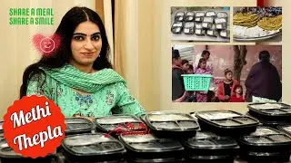 Food Drive Day 38 | Sharing Fresh Methi Thepla with Love ❤️ | Share a Meal Share a Smile