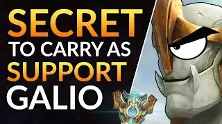 SECRET to CARRY as SUPPORT: PRO GALIO Gameplay - Meta Tips, Runes and Items | LoL Challenger Guide