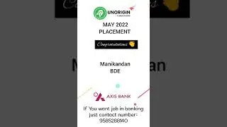 Bank job 2022 placement list | Unorigin academy | career box #job #freshersjobs