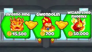 This FIRE Tower Combination Is OP Now... (Bloons TD Battles 2)