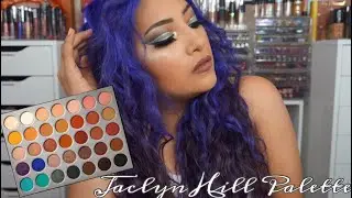 Green Cut Crease With Glitter Using Jaclyn Hill X Morphe Palette