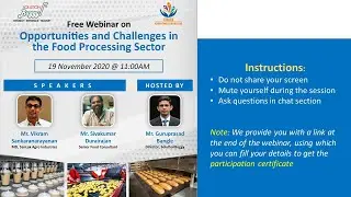 Opportunities in the Indian Food Processing Sector.