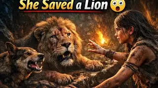 The Girl Who Saved the Lion || সিংহকে বাঁচানো সাহসী মেয়ে 💪❤️ || @Wildboartrap168 