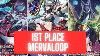 1ST PLACE MERVALOOP DECK PROFILE! | BT17/EX07 | Digimon TCG