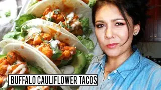 BUFFALO CAULIFLOWER TACOS! An actually EASY and QUICK recipe?!?!  | Tasty Tuesday