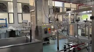 automatic roller lid press on machine with cap feeding system #lidpress #equipment #factory #fyp