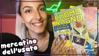 CARTE DEI POKÉMON E FUMETTI VINTAGE AL MERCATINO DELL'USATO, TOP O FLOP? 🤔 ASMR ITA