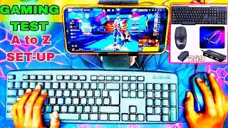 Mobile me keyboard mouse connect karke free fire kaise khele | mobile me keyboard mouse kaise |