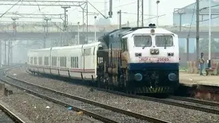 Spanish Thunder : High Speed Talgo Train Trial Run with BGKT WDP4 : Indian Railways