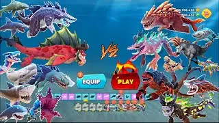 Hungry Shark Evolution - Common & Titan Sharks Vs Special & Demon Sharks - All 30 Sharks Unlocked