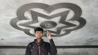 Cement ceiling POP design kaise banaen |best cement design | simple cement pop design hall& gallery