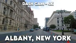 🚗 Exploring Albany, New York: A 4K Driving Adventure! 🏙️
