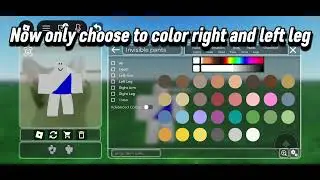 Tutorial how to make your avatar half one color #likeandsubscribe#recommended#roblox#video #tutorial