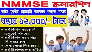 NMMSE SCHOLARSHIP ONLINE APPLICATION 2024 | CLASS 8 SCHOLARSHIP EXAM FORM FILLUP | HOW TO APPLY NMMS