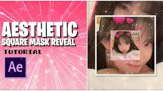 aesthetic square mask reveal after effects tutorial! (no plugins)