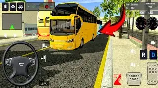 🚍💛 Realistic Yellow Bus Driving Experience | IDBS Bus Simulator Indonesia Gameplay 2025 🇮🇩✨