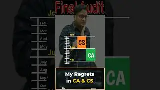 My Regrets in CA & CS | Siddharth Agarwal Audit