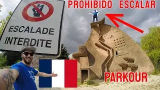 ESCALANDO monumento al PARKOUR en FRANCIA - LA DAME DU LAC - Lisses 🇫🇷