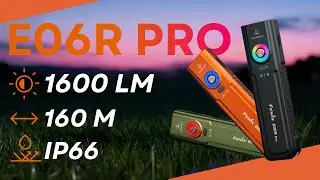 Fenix E06R Pro &ndash; Lampe EDC 1600 lumens, USB-C, UV & laser