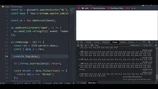 Working with Wazirx's Web Sockets to get crypto-currencies data in real-time | No Auth Key Required