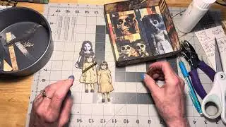 Craft With Me: Creepy Creep Vignette Box Part 3: @TracieFoxCreative
