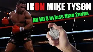 Mike Tyson All KO's in Less Than 2 Mins HD