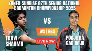 WS | R64 | Tanvi SHARMA VS Poojitha GADIRAJU #bwf #badminton #fan4ever #tanvisharma