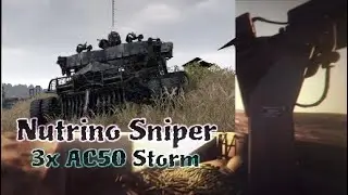 Crossout | 9000 PS Wheel Based Neutrino Sniper Build | Tripple AC50 Storm