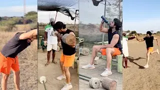 Mega Powerstar Ram Charan Gym Workout Video | #RC15 | Manastars