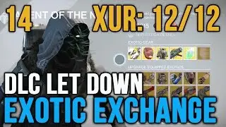 #Glimmergate Destiny Xur Location Week 14 12/12 Exotic Exchange DLC