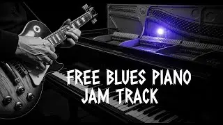 BLUES  Piano Backing Track for Guitar Jamming - All Skills - More Free Tracks on this Channel
