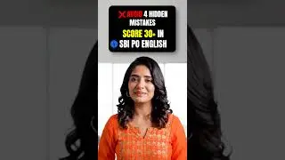 ❌ Avoid 4 Hidden Mistakes | Score 30+ in SBI PO&nbsp;English