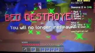 first minecraft video!!!!~bed wars!!!