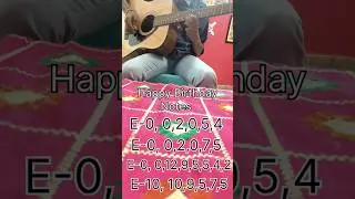 notes for happy birthday #guitar #notes_making #shorts #learning