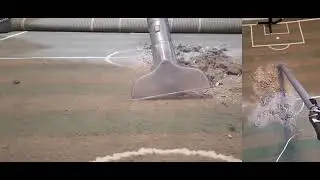 #asmr  Vacuuming natural fine dust wtransparent upholstery nozzle ith  