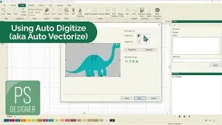 Использование функции автоматической оцифровки (автовекторизации) в Pro-Stitcher Designer