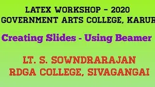 Creating Slides in Beamer