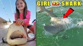 Fishing Lessons: Little GIRL vs SHARK!