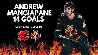 Andrew Mangiapane All 14 Goals From The 2023-24 Season | Calgary Flames