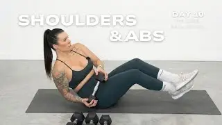 Day 10: Shoulder and Ab workout | Dumbbells only | Come Back Series