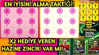 X2 HEDİYE VEREN HAZİNE ZİNCİRİ VAR MI! EN İYİSİNİ ALMA TAKTİĞİ! #efootball #treasure 