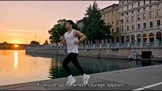 Sunset Run by the City River