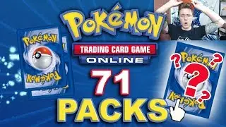 Opening 71 Random Booster Packs - Digital PTCGO Pack Opening w/ hit montage!