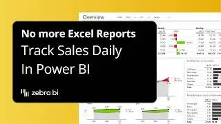 Zebra BI Daily Sales Dashboard for Power BI &ndash; Free & IBCS-Compliant