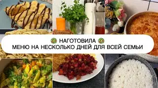 🥩🥞 МЕНЮ на 2 дня для семьи 🥗 НАГОТОВИЛА вкусные и простые блюда 🌽 Рецепты на каждый день 🍅 Том Ям 🦐