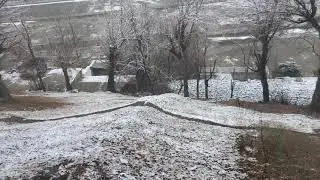 CHITRAL/Few glimpses of First snowfall in chitral town 2019