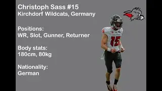 GFL Highlights ChristophSass | German Football League | WR/Slot/Specialist