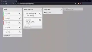 ReactJS Trello Clone #04 | V3 is online with color coded priority buttons   #javascript #react
