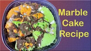 Easy Marble Cake Recipe | Chocolate Marble Cake |  Vanilla Chocolate Cake Recipe